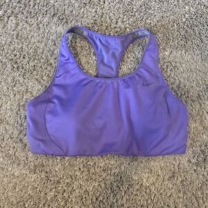 Nike Women's Lavender Sports Bra Purple Large Racerback